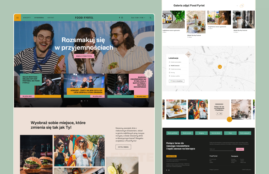 FoodFyrtel - A mouth-watering website for a the iconic food hall project image