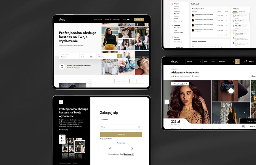 Digio - Branding and product design for an event services marketplace project image