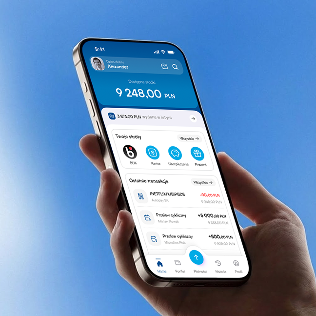 NeoBank preview mobile application