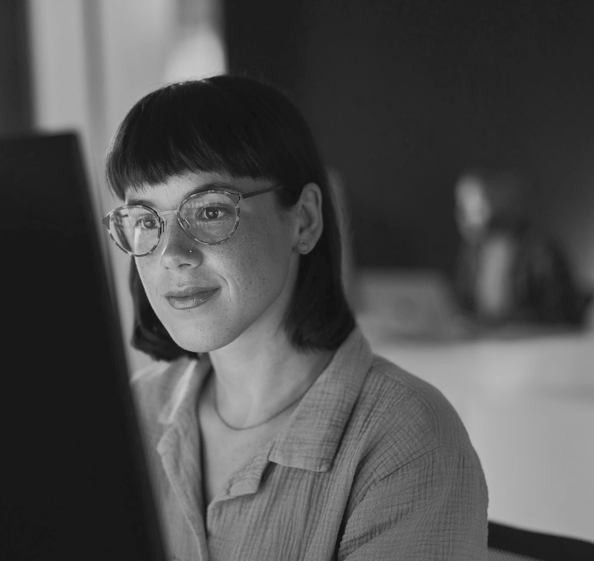 A Nicepixels Developer working on a website